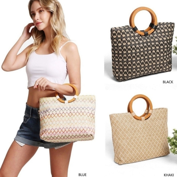 NWT Woven Women's Handbag - Picture 5 of 6